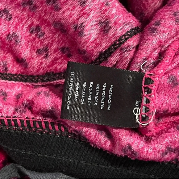 Simply Vera By Vera Wang Casual Velour Like Joggers Size Medium Pink Printed - Picture 6 of 10